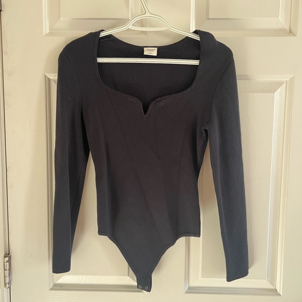 Abercrombie Black Knit Bodysuit